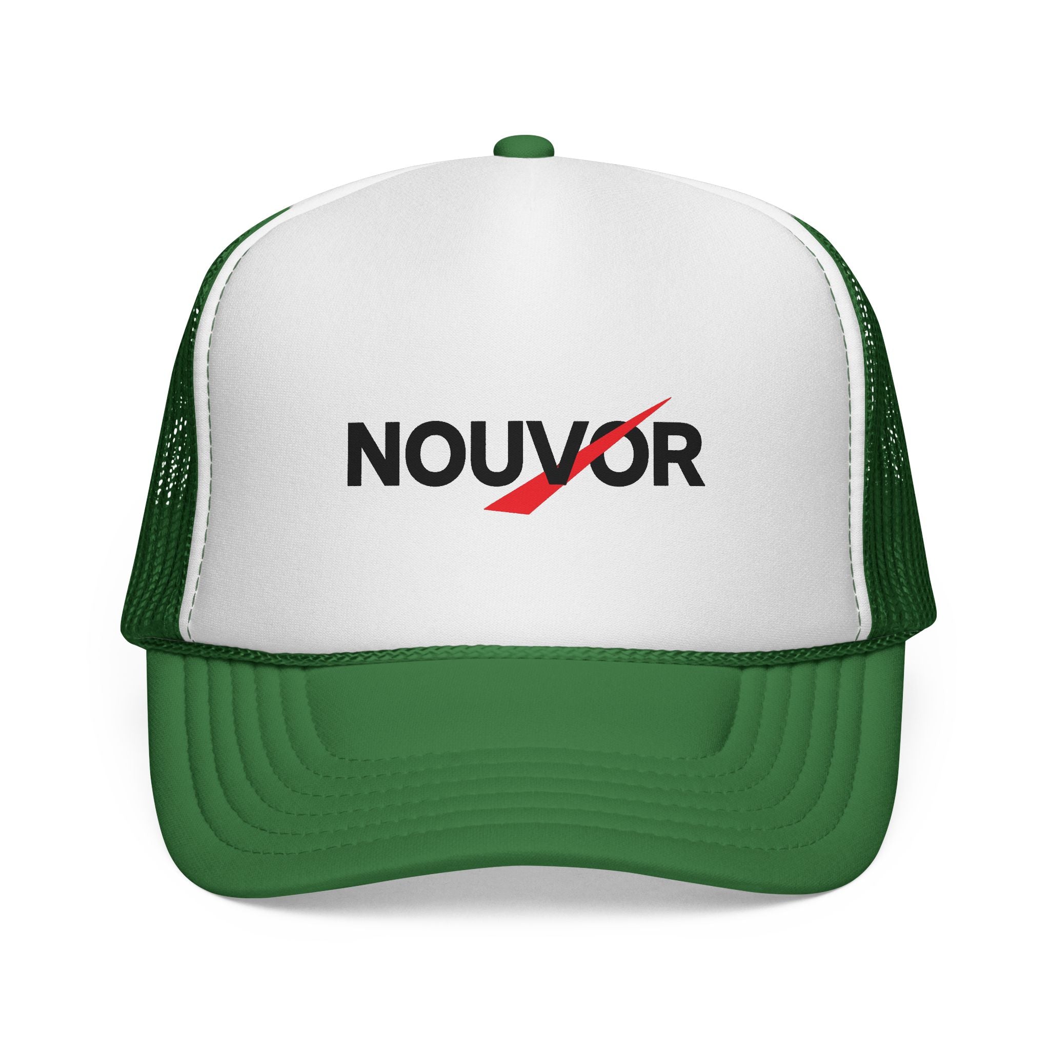 Trucker Cap - Nouvør Logo Mesh Hat (Green/White)