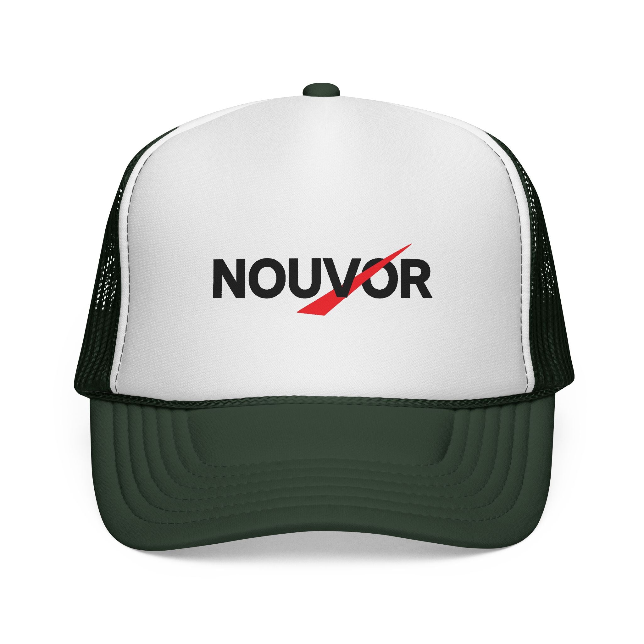 Trucker Cap - Nouvør Logo Mesh Hat (Green/White)