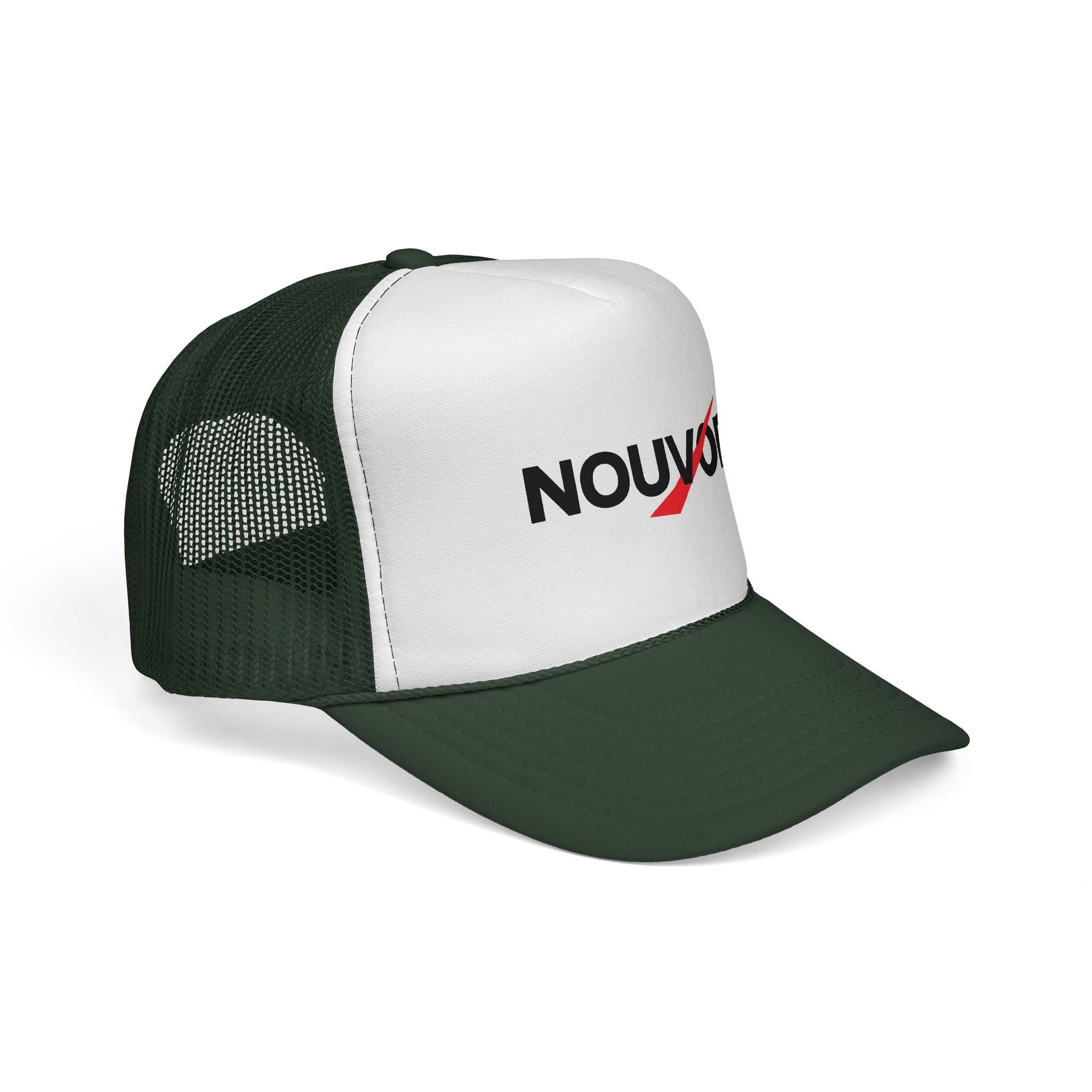 Trucker Cap - Nouvør Logo Mesh Hat (Green/White)